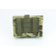 Dump Pouch MOLLE 30 x 35 cm, 5 liters foldable Dump Pouch made of Cordura Empty Shell Pouch with Molle System, Molle Bag Tactical Equipment