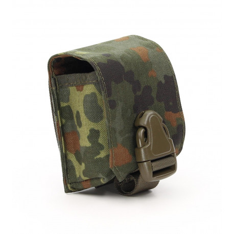 Zentauron Handgranatentasche Molle Tasche mit Schnalle Farbe Flecktarn Deutschland (0316)