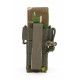 Multi magazine pouch pistol Molle pouch for double row pistol magazines Glock Sig-Sauer HK, single magazine pouch 9mm