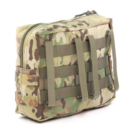 MOLLE accessory bag with 7 liter volume, MOLLE and zipper