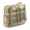 Bolsa de accesorios MOLLE con volumen de 7 litros, MOLLE y cremallera