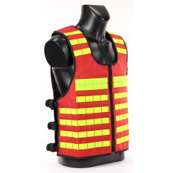 Work vest high-vis warning vest rescue service nylon Molle system