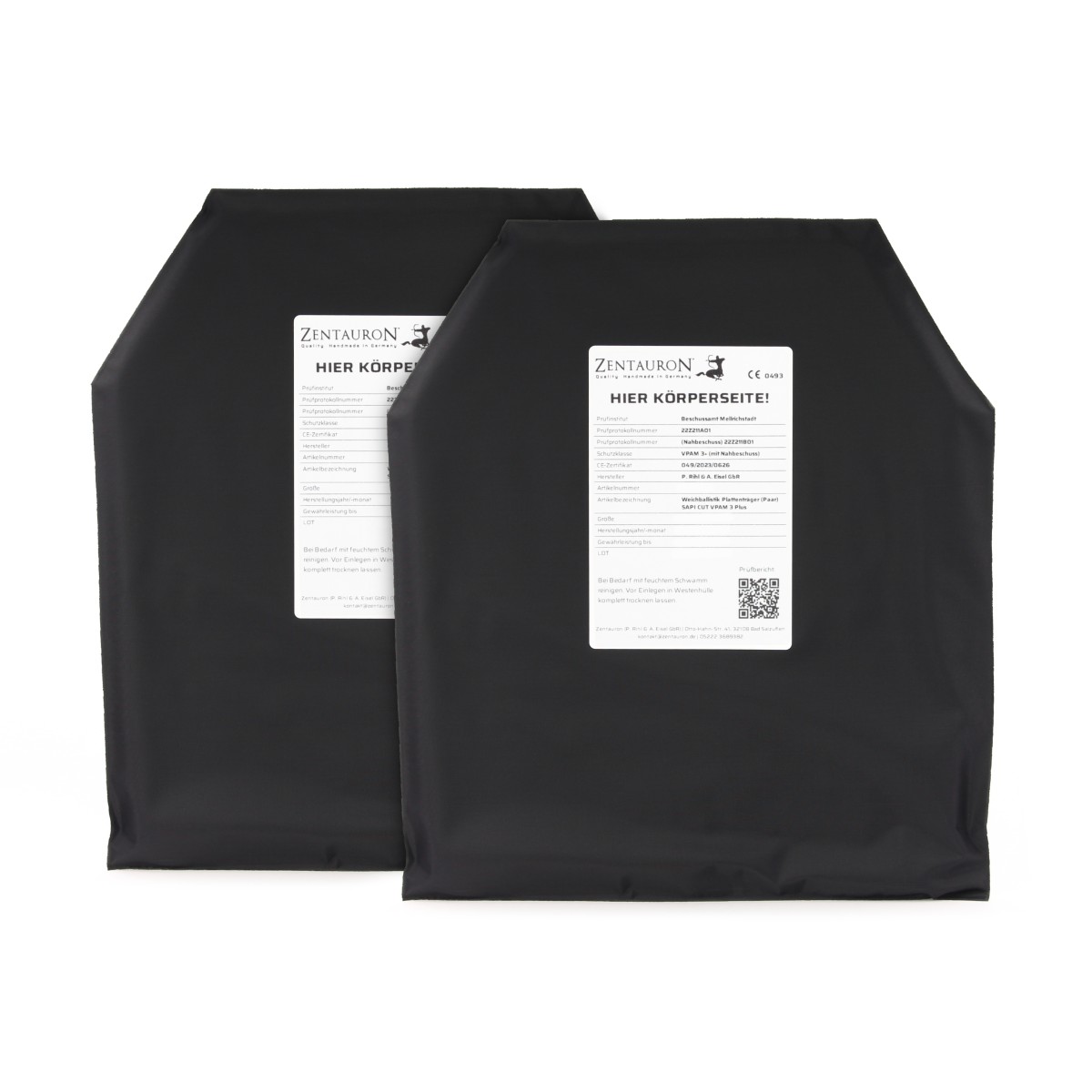 Portapiastre balistico morbido (coppia) SAPI CUT VPAM 3 Plus