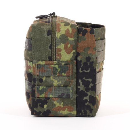 Bolsillo adicional con cremallera MOLLE y bolsillo extra con velcro  