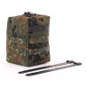 Bolsillo adicional con cremallera MOLLE y bolsillo extra con velcro  