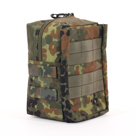 Bolsillo adicional con cremallera MOLLE y bolsillo extra con velcro  