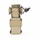 Universal lamp holster and magazine pouch MOLLE system in beige