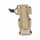 Universal lamp holster and magazine pouch MOLLE system in beige