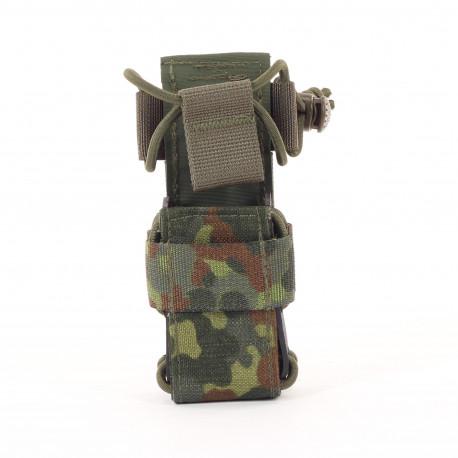 Universal-Lampenholster und Magazintasche MOLLE-System in Flecktarn