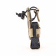 Universal lamp holster and magazine pouch MOLLE system in tropical camouflage