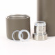 German Armed Forces vacuum flask 1L in stone gray-olive