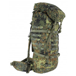 Mochila táctica Sentinel 55 +10 litros con sistema Molle - Mochila robusta para exteriores fabricada en Cordura 500D, acolchada en dos piezas y expandible