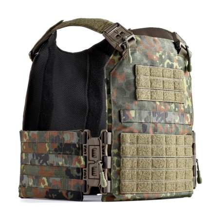 Portaplacas Vulcan IV Spider en camuflaje de manchas