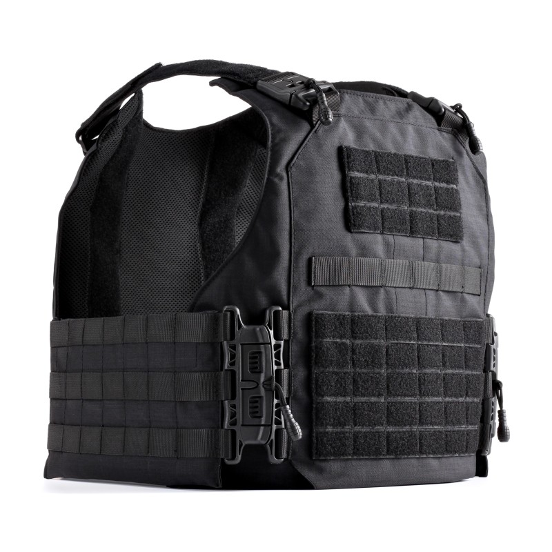 Chaleco portaplacas Ares II Spider negro