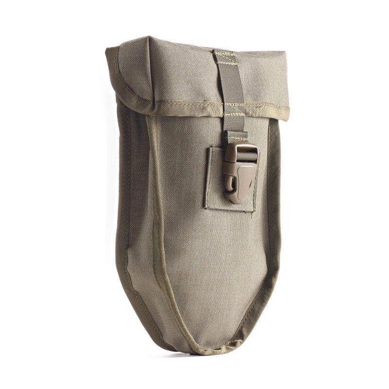 Folding flap pocket in stone gray-olive