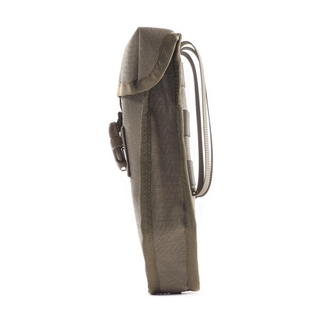 Folding flap pocket in stone gray-olive