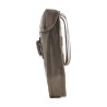 Folding flap pocket in stone gray-olive