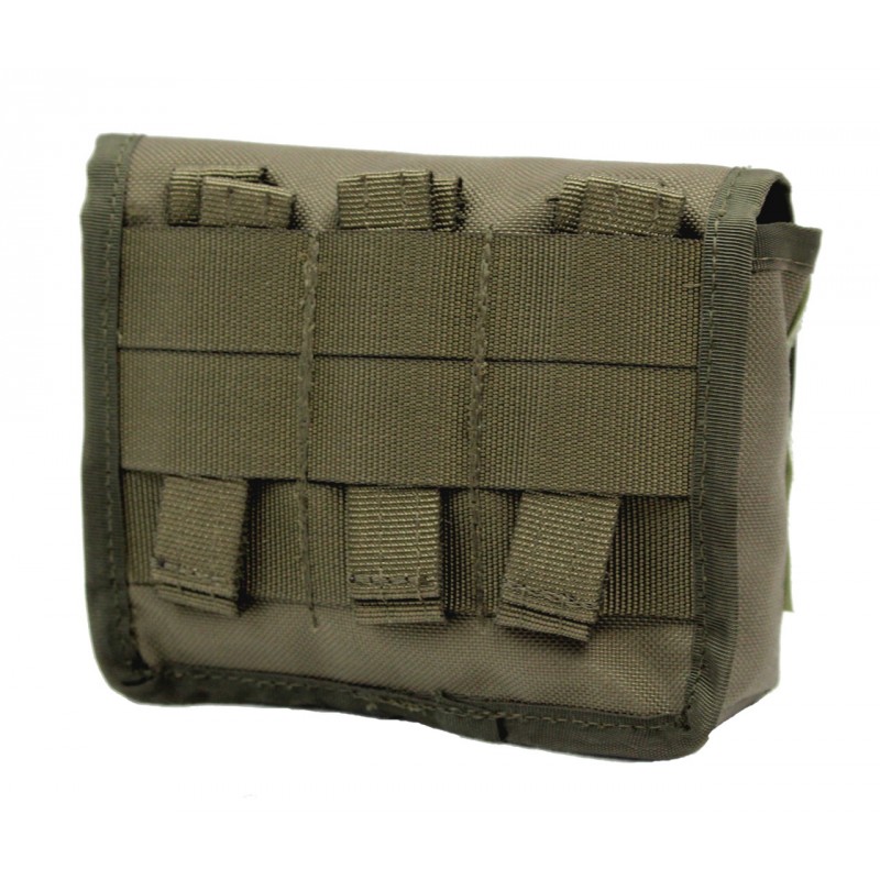 Tactical grenade pouch MOLLE for 3 grenades