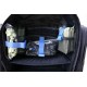 Netzmodul 2010 – Kompakte Klett-Netztasche für Taschen und Rucksäcke mit Klettfläche, Outdoor-Organisation und Zubehöraufbewahrung, 20 x 8 x 6 cm, blauer Klettverschluss