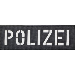 Polizei Patch groß Cordura Klettpatch für Plattenträger Schutzwestten Rucksäcke und Taschen