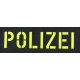 Patch Police grand format Cordura Velcro pour porte plaque gilet pare-balles sac à dos et sacoche
