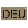 Patch zum aufkletten mit DEU Schriftzug