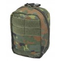 Bolsa Micro IFAK Zona de parche compatible con Molle Fijación flexible con cordón de choque en el interior de la bolsa de primeros auxilios Bolsa para exteriores fabricada en Cordura