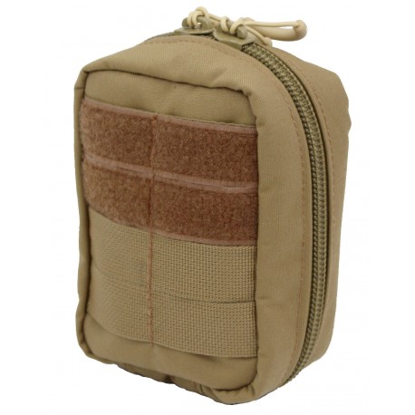 Micro IFAK Pouch Molle Compatible patch area flexible attachment with shock cord inside first aid pouch outdoor bag made of Cordura