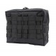 Reißverschlusstasche XL mit MOLLE-System I BW-Tasche, Rucksack Zusatztasche aus Cordura