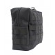 Reißverschlusstasche XL mit MOLLE-System I BW-Tasche, Rucksack Zusatztasche aus Cordura