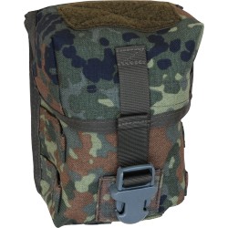 Trinkflaschentasche mit MOLLE-System – 1,6L Mehrzwecktasche aus Cordura für BW-Feldflasche, Rucksack & taktische Ausrüstung, robuste Universal-Tasche, wasserabweisend, Made in Germany