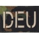 Cordura Klett Patch DEU-Patch 5cm x 7,5cm für Taschen, Rucksäcke, Schutzwesten, Plattenträger und Uniformen
