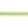 Yellow light strip with silver reflector surface and Velcro fastening