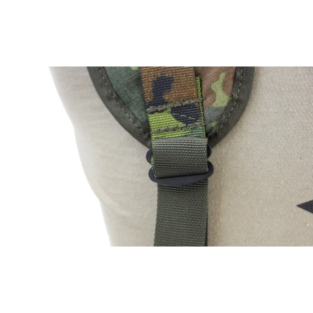 Aparejo de cofre dividido con sistema Molle para equipos individuales