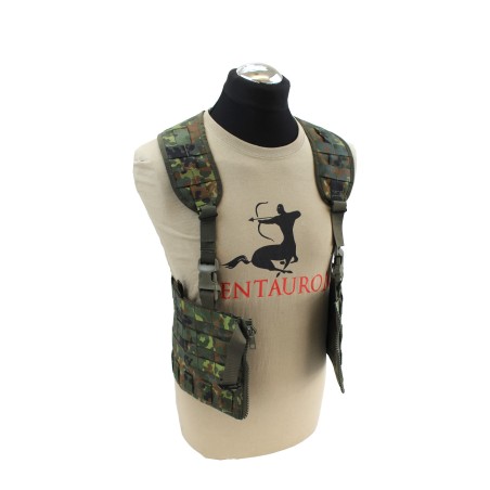 Aparejo de cofre dividido con sistema Molle para equipos individuales