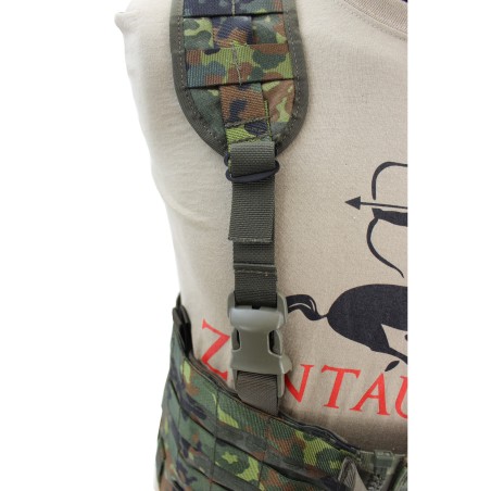 Aparejo de cofre dividido con sistema Molle para equipos individuales