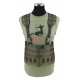 Modular Split Front Chest Rig Steingrau-oliv 3434