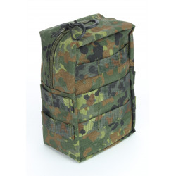 Reißverschlusstasche Medium mit Molle System aus Cordura robuste BW Mehrzwecktasche für Rucksack und Ausrüstung 3,5 Liter Stauraum für Zubehör ideal für Militär Outdoor und taktische Einsätze