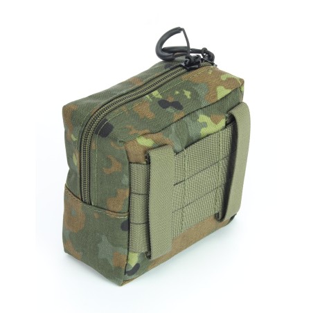 Army multi-purpose pouch Molle with mesh insertion made of Cordura.