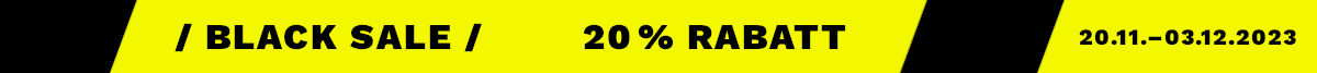 Black Sale: 20 % Rabatt, 20.11.–03.12.2023